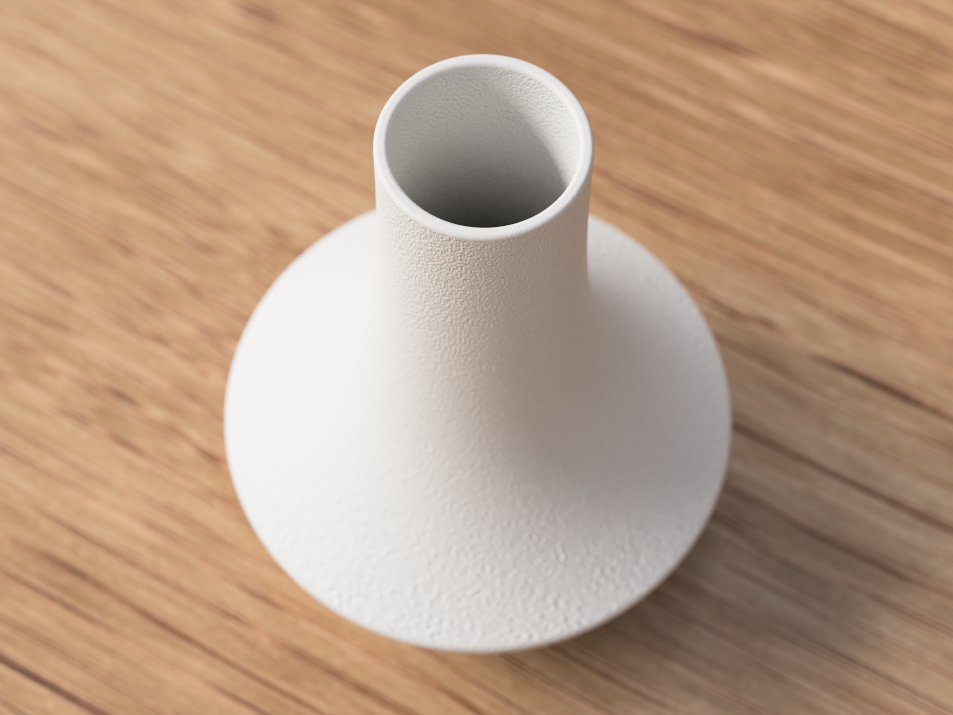 Texturierte Vase in Weiß
