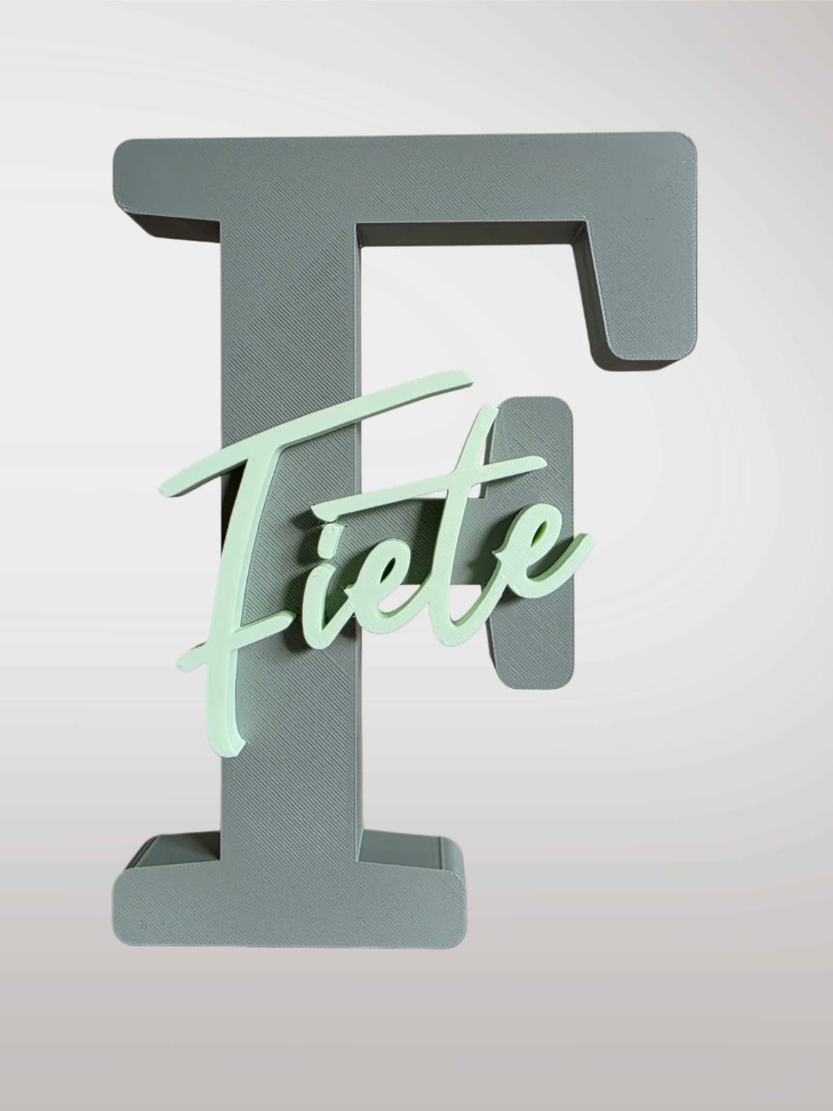 Personalisierte Initiale mit Namen