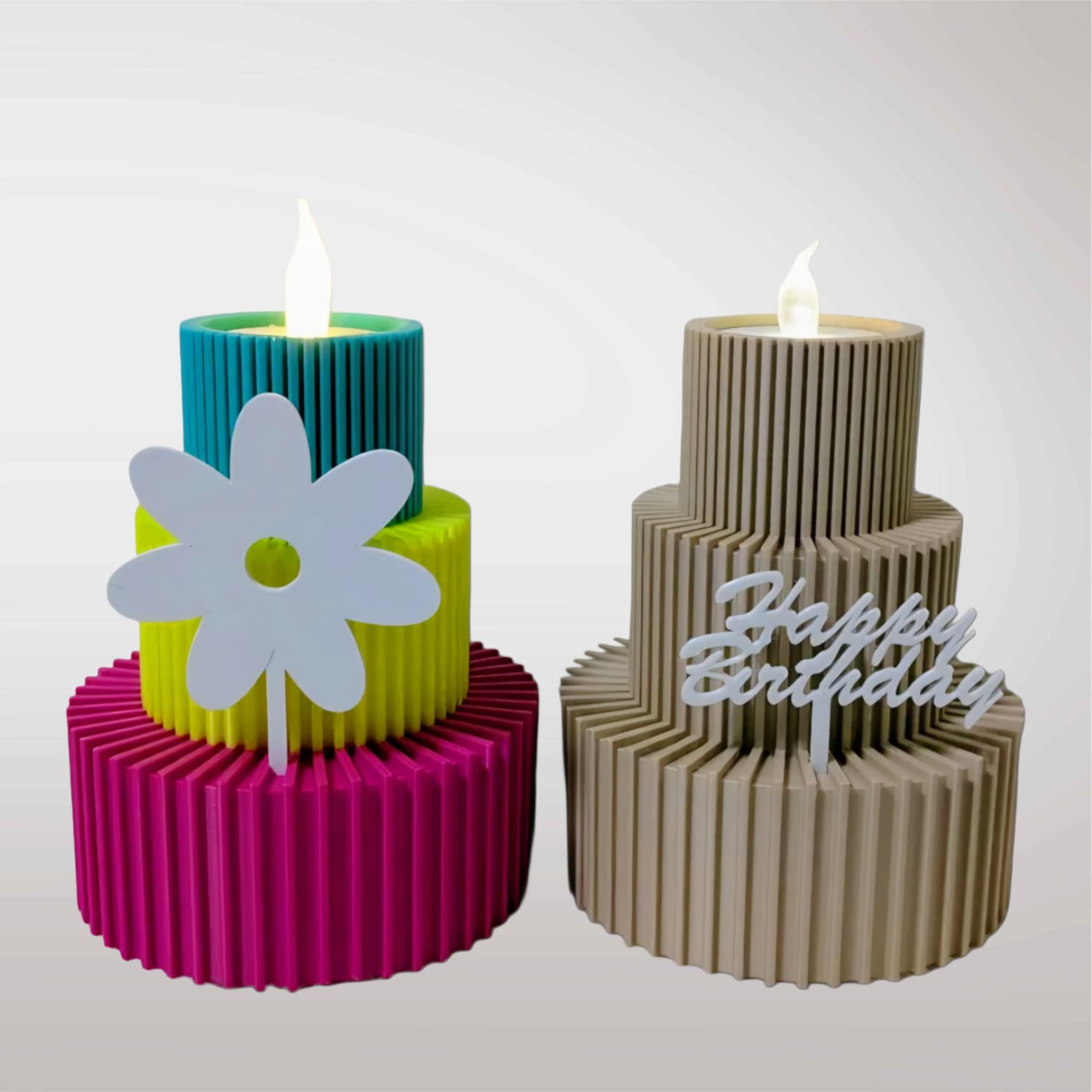 Gerippter Teelichthalter für jede Feier