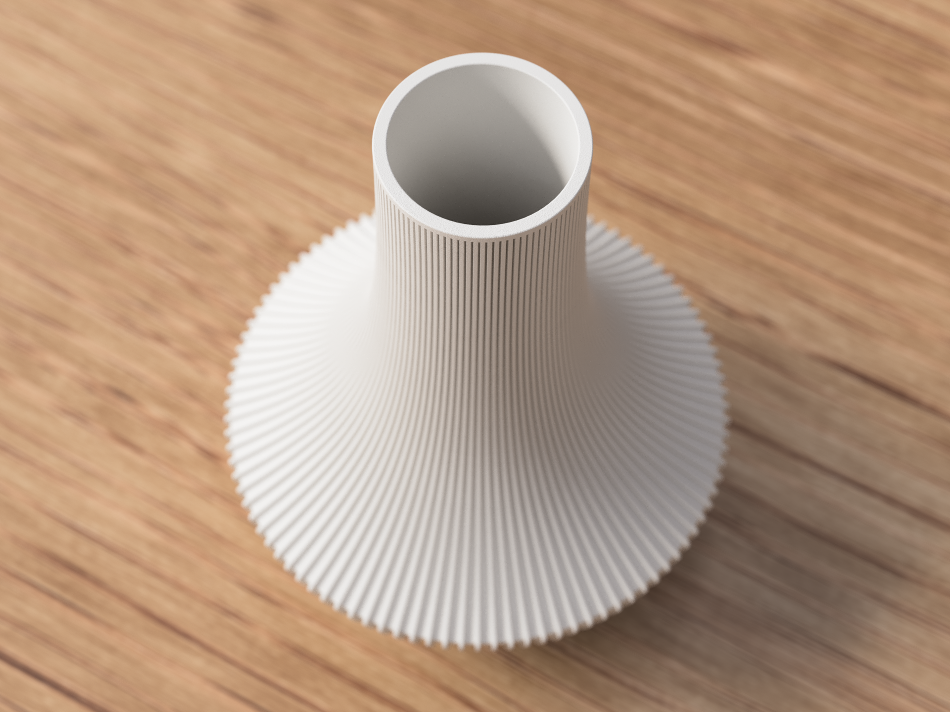 Japandi Vase in Weiß
