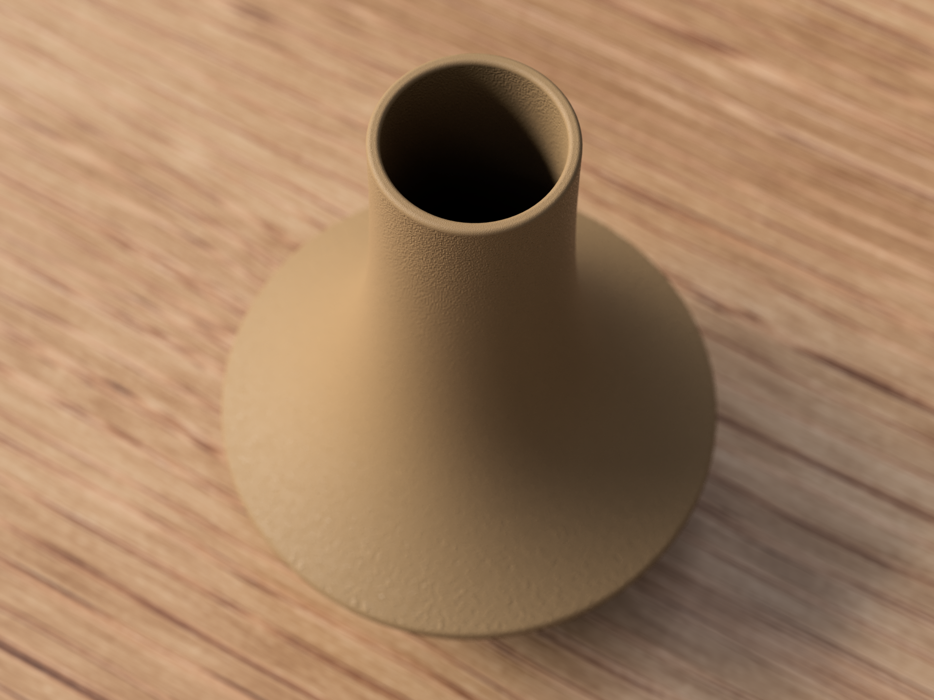 Texturierte Vase in Braun