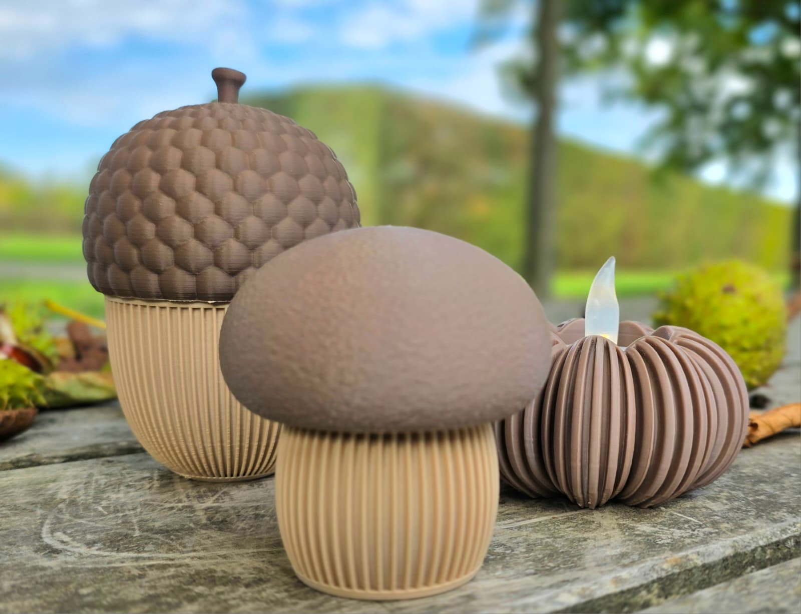 Deko-Pilz mit Staufach