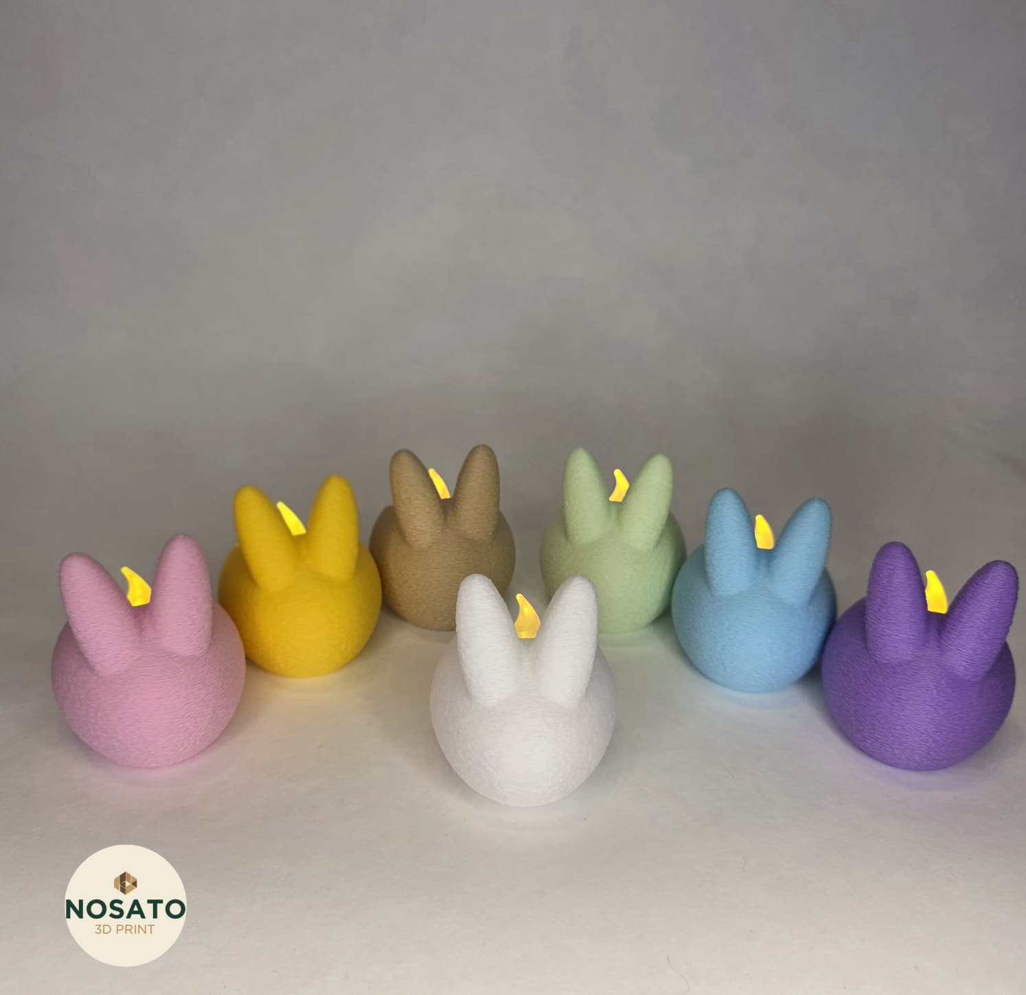 Teelichthalter Hase texturiert